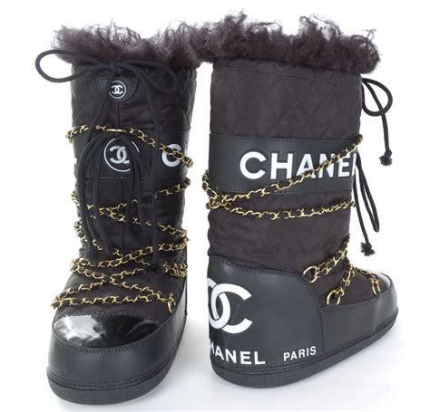 chanel snow boots 2018|vintage Chanel boots.